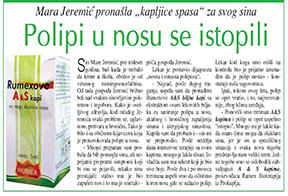 Polipi u nosu se istopili